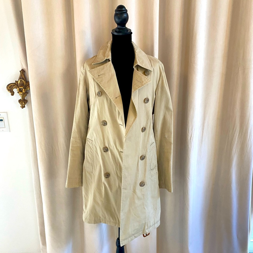 Banana Republic Double Breasted Trench Coat M